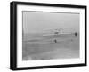 Orville Wright on First Flight at 120 feet Photograph - Kitty Hawk, NC-Lantern Press-Framed Art Print