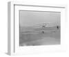 Orville Wright on First Flight at 120 feet Photograph - Kitty Hawk, NC-Lantern Press-Framed Art Print