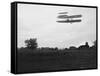 Orville Wright on Flight 41 at 60 foot high Photograph - Dayton, OH-Lantern Press-Framed Stretched Canvas