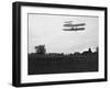 Orville Wright on Flight 41 at 60 foot high Photograph - Dayton, OH-Lantern Press-Framed Art Print