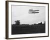 Orville Wright on Flight 41 at 60 foot high Photograph - Dayton, OH-Lantern Press-Framed Art Print