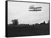 Orville Wright on Flight 41 at 60 foot high Photograph - Dayton, OH-Lantern Press-Framed Stretched Canvas