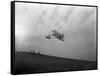 Orville Wright Testing Glider Photograph - North Carolina-Lantern Press-Framed Stretched Canvas