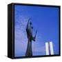 Os Candangos Monument, Brasilia, Brazil-Geoff Renner-Framed Stretched Canvas