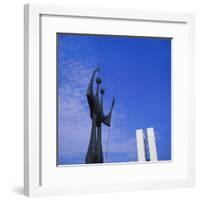 Os Candangos Monument, Brasilia, Brazil-Geoff Renner-Framed Photographic Print