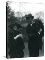 Osa and Martin Johnson with an Orangutan and Gibbon, London Zoo, October 1920-Frederick William Bond-Stretched Canvas