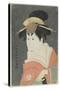 Osagawa Tsuneyo II in a Female Role, 1794-Toshusai Sharaku-Stretched Canvas