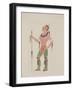 Osage, C.1934 (Watercolor)-Monroe Tsatoke-Framed Giclee Print