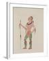 Osage, C.1934 (Watercolor)-Monroe Tsatoke-Framed Giclee Print