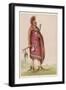 Osage Chief Carrying a Pipe and a Tomahawk-null-Framed Art Print