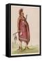 Osage Chief Carrying a Pipe and a Tomahawk-null-Framed Stretched Canvas