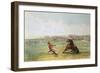 Osage Hunters Catching Wild Horses-George Catlin-Framed Giclee Print