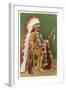 Osage Indian in Full Dress, Oklahoma-null-Framed Art Print