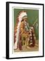 Osage Indian in Full Dress, Oklahoma-null-Framed Art Print