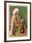 Osage Indian in Full Dress, Oklahoma-null-Framed Art Print