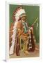 Osage Indian in Full Dress, Oklahoma-null-Framed Art Print