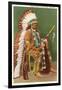 Osage Indian in Full Dress, Oklahoma-null-Framed Art Print