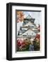 Osaka Castle in Autumn Japan-null-Framed Art Print