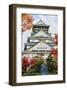 Osaka Castle in Autumn Japan-null-Framed Art Print