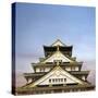 Osaka Castle, One of the Famous Castle in Japan, Asia.-elwynn-Stretched Canvas