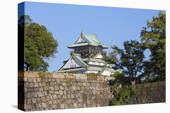 Osaka Castle, Osaka, Kansai, Japan-Ian Trower-Stretched Canvas