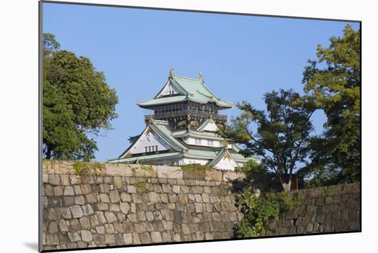 Osaka Castle, Osaka, Kansai, Japan-Ian Trower-Mounted Photographic Print