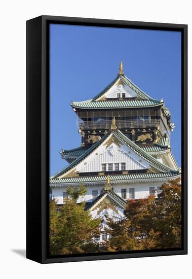 Osaka Castle, Osaka, Kansai, Japan-Ian Trower-Framed Stretched Canvas