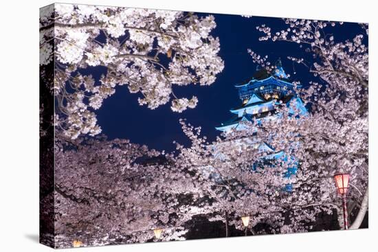 Osaka, Japan at Osaka Castle Park in the Springtime.-SeanPavonePhoto-Stretched Canvas