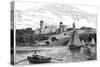 Osborne House from the Solent, East Cowes, Isle of Wight, 1900-null-Stretched Canvas