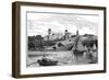 Osborne House from the Solent, East Cowes, Isle of Wight, 1900-null-Framed Giclee Print