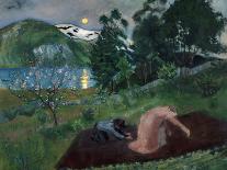 Leif Ericson Off the Coast of Vineland-Oscar Arnold Wergeland-Framed Stretched Canvas