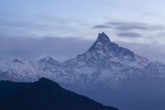 Anayet Peak at Night and Storm over Pic Du Midi D'Ossau, Pyrenees. Huesca Province, Aragon, Spain-Oscar Dominguez-Photographic Print