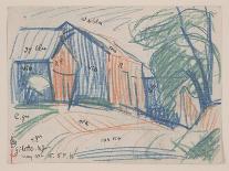 Gilette, New Jersey, 1915 (Coloured Pencil on Paper)-Oscar Florianus Bluemner-Giclee Print