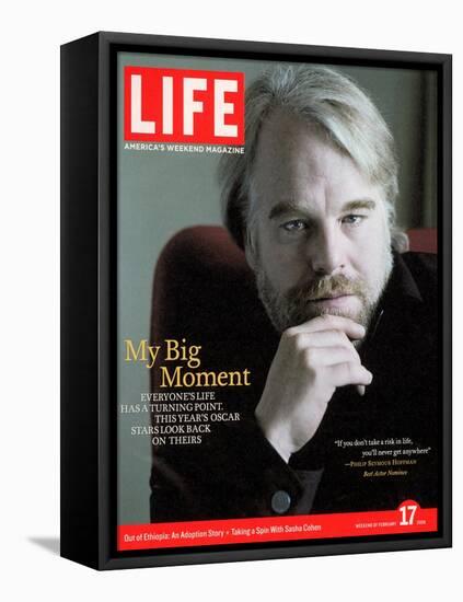 Oscar Nominated Actor Philip Seymour Hoffman, February 17, 2006-Cliff Watts-Framed Stretched Canvas