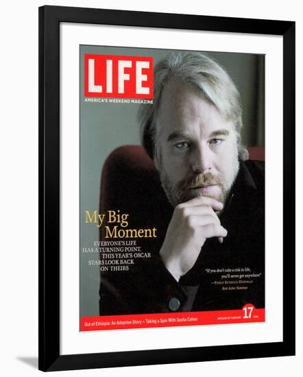 Oscar Nominated Actor Philip Seymour Hoffman, February 17, 2006-Cliff Watts-Framed Photographic Print