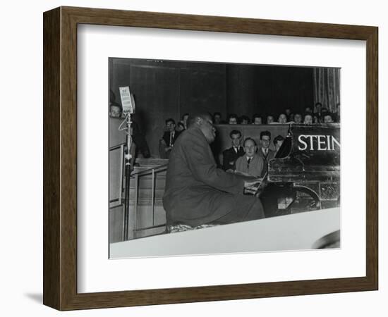 Oscar Peterson in Concert at Colston Hall, Bristol, 1955-Denis Williams-Framed Photographic Print