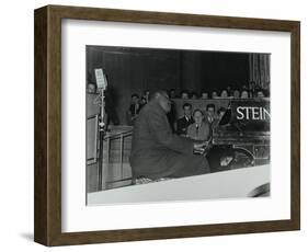 Oscar Peterson in Concert at Colston Hall, Bristol, 1955-Denis Williams-Framed Photographic Print