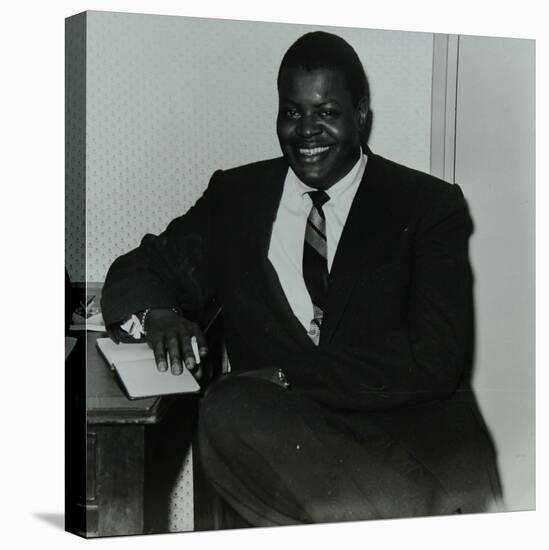 Oscar Peterson in the Green Room at Colston Hall, Bristol, 1955-Denis Williams-Stretched Canvas