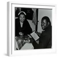 Oscar Peterson Looking Forward to Dinner after a Concert at Colston Hall, Bristol, 1955-Denis Williams-Framed Photographic Print