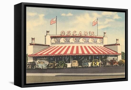 Oscar's Drive-In, Roadside Retro-null-Framed Stretched Canvas