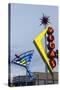 Oscar's Neon Martini Glass and Vegas Neon Signs-Michael DeFreitas-Stretched Canvas