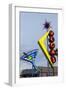 Oscar's Neon Martini Glass and Vegas Neon Signs-Michael DeFreitas-Framed Photographic Print