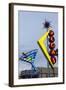 Oscar's Neon Martini Glass and Vegas Neon Signs-Michael DeFreitas-Framed Photographic Print