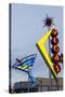 Oscar's Neon Martini Glass and Vegas Neon Signs-Michael DeFreitas-Stretched Canvas