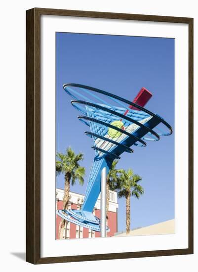 Oscar's Neon Martini Glass Neon Signs-Michael DeFreitas-Framed Photographic Print