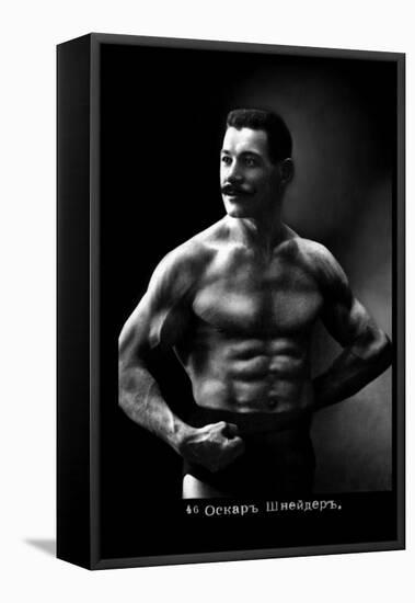 Oscar the Russian Wrestler-null-Framed Stretched Canvas