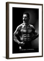 Oscar the Russian Wrestler-null-Framed Art Print