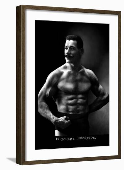 Oscar the Russian Wrestler-null-Framed Art Print