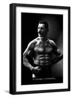 Oscar the Russian Wrestler-null-Framed Art Print