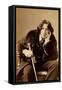 Oscar Wiide, Irish Writer, Wit and Playwright, 1882-Napoleon Sarony-Framed Stretched Canvas